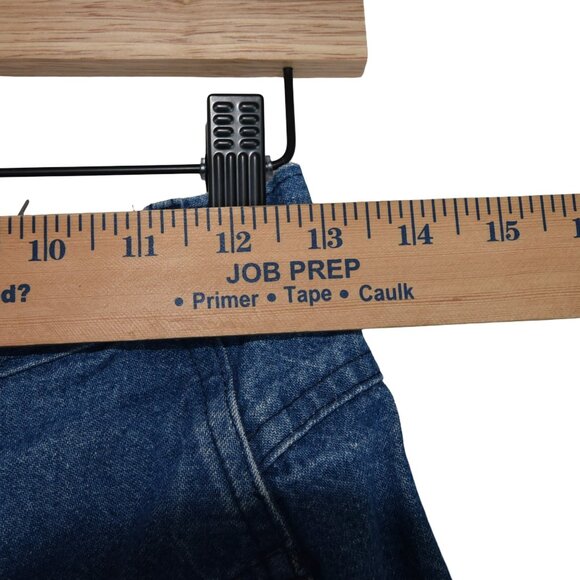 Cherokee || Vintage Denim Skirt Full A-Line High Waist Midi Prairie Sz 26 - Picture 6 of 7